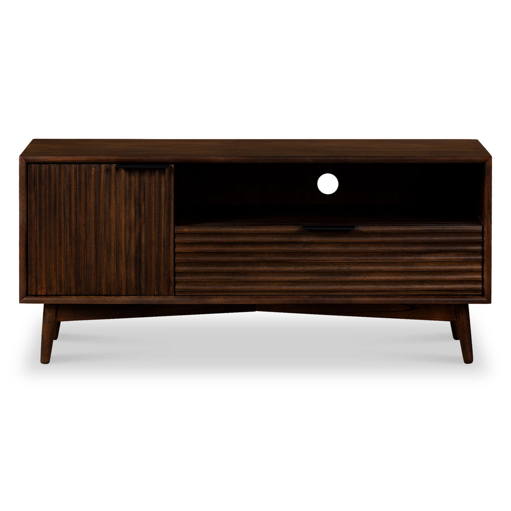 Meuble TV rainuré Oskar Small 110 cm