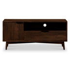 Meuble TV rainuré Oskar Small 110 cm