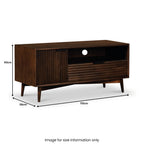 Meuble TV rainuré Oskar Small 110 cm