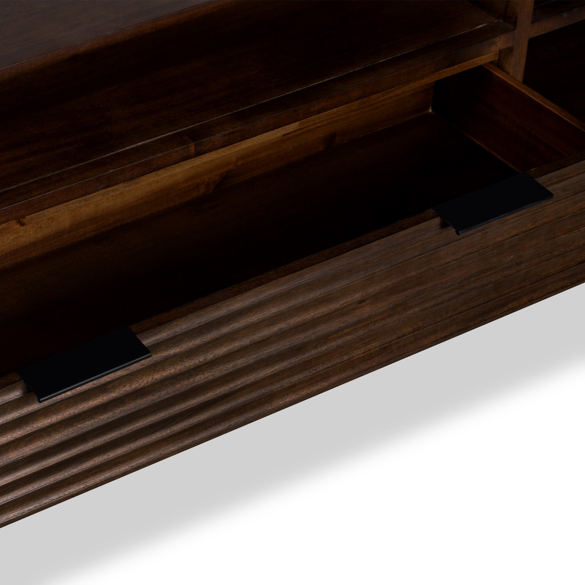 Meuble TV rainuré Oskar Wide 190 cm