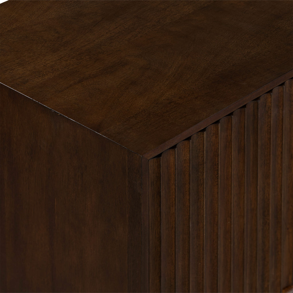 Meuble TV rainuré Oskar Wide 190 cm