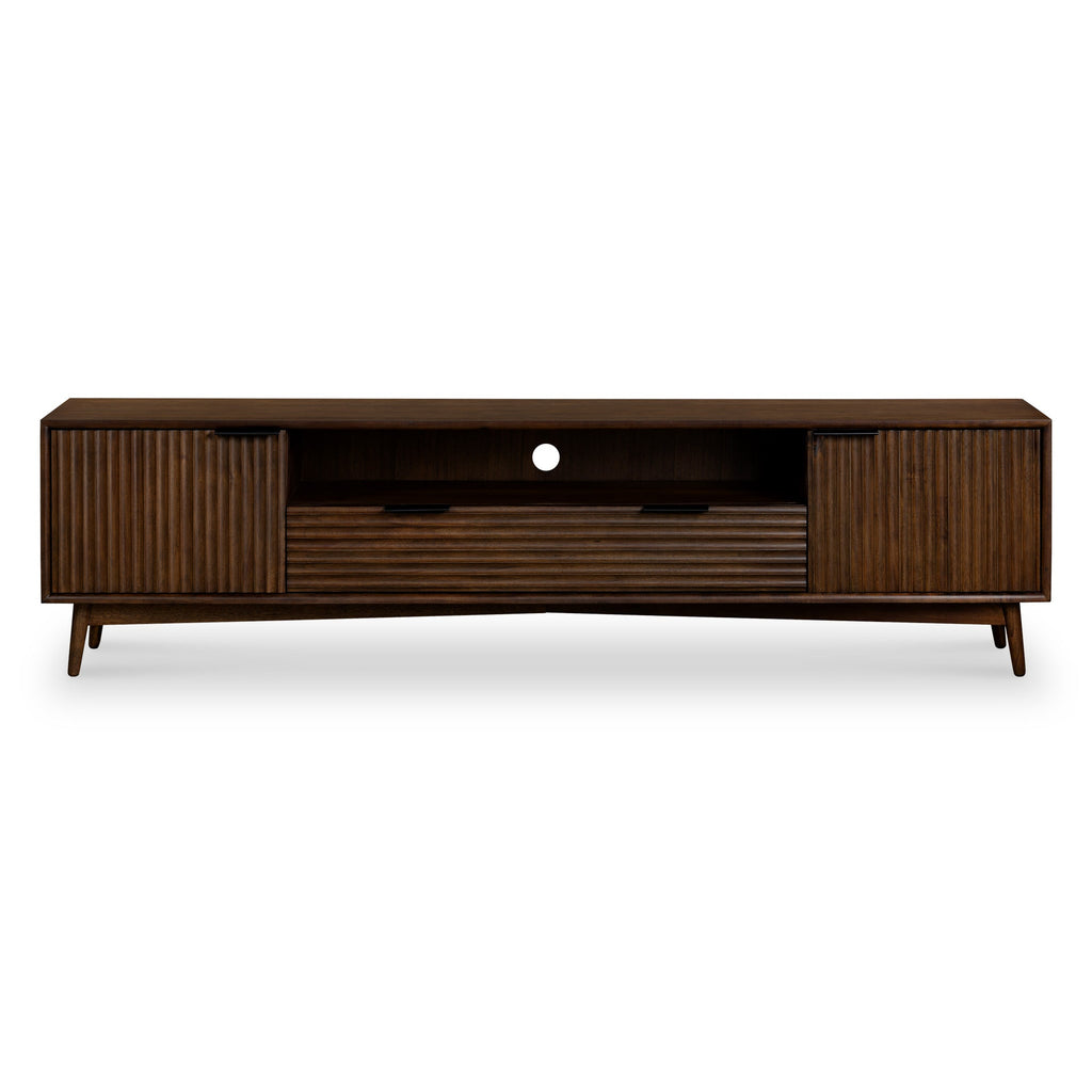 Meuble TV rainuré Oskar Wide 190 cm