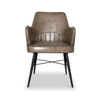 Fauteuil en cuir Billie