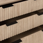 Commode rainurée à 3 tiroirs Jakob Oak