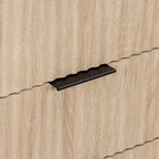 Petit buffet rainuré en chêne Jakob