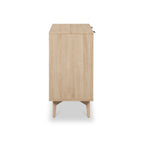 Petit buffet rainuré en chêne Jakob