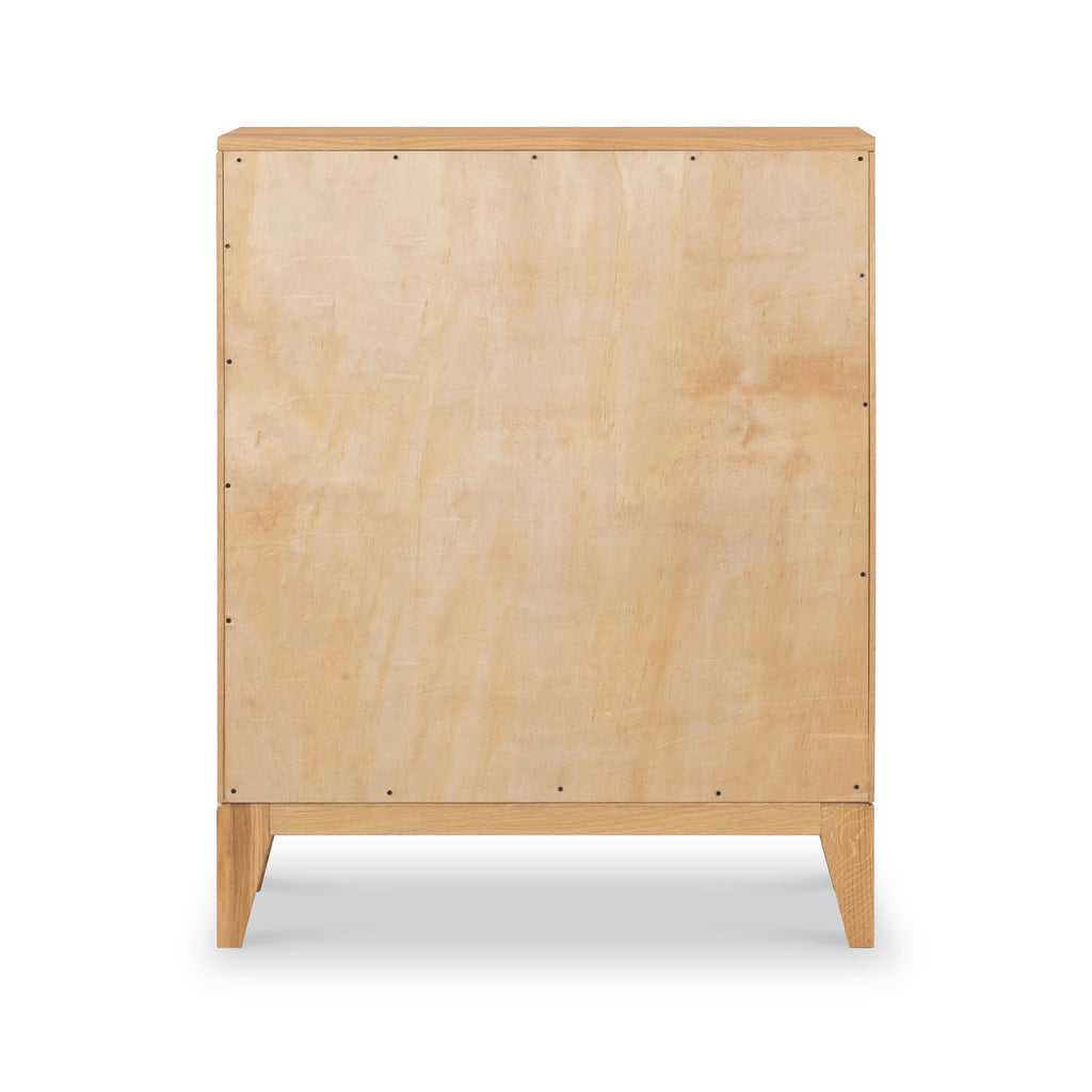 Commode à 4 tiroirs en chêne Sunburst