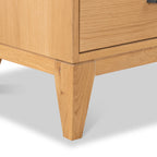 Commode à 4 tiroirs en chêne Sunburst