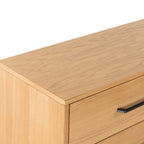 Commode à 4 tiroirs en chêne Sunburst