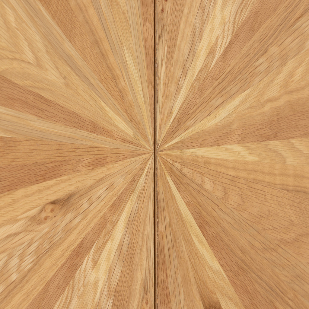 Buffet à 2 portes en chêne Sunburst