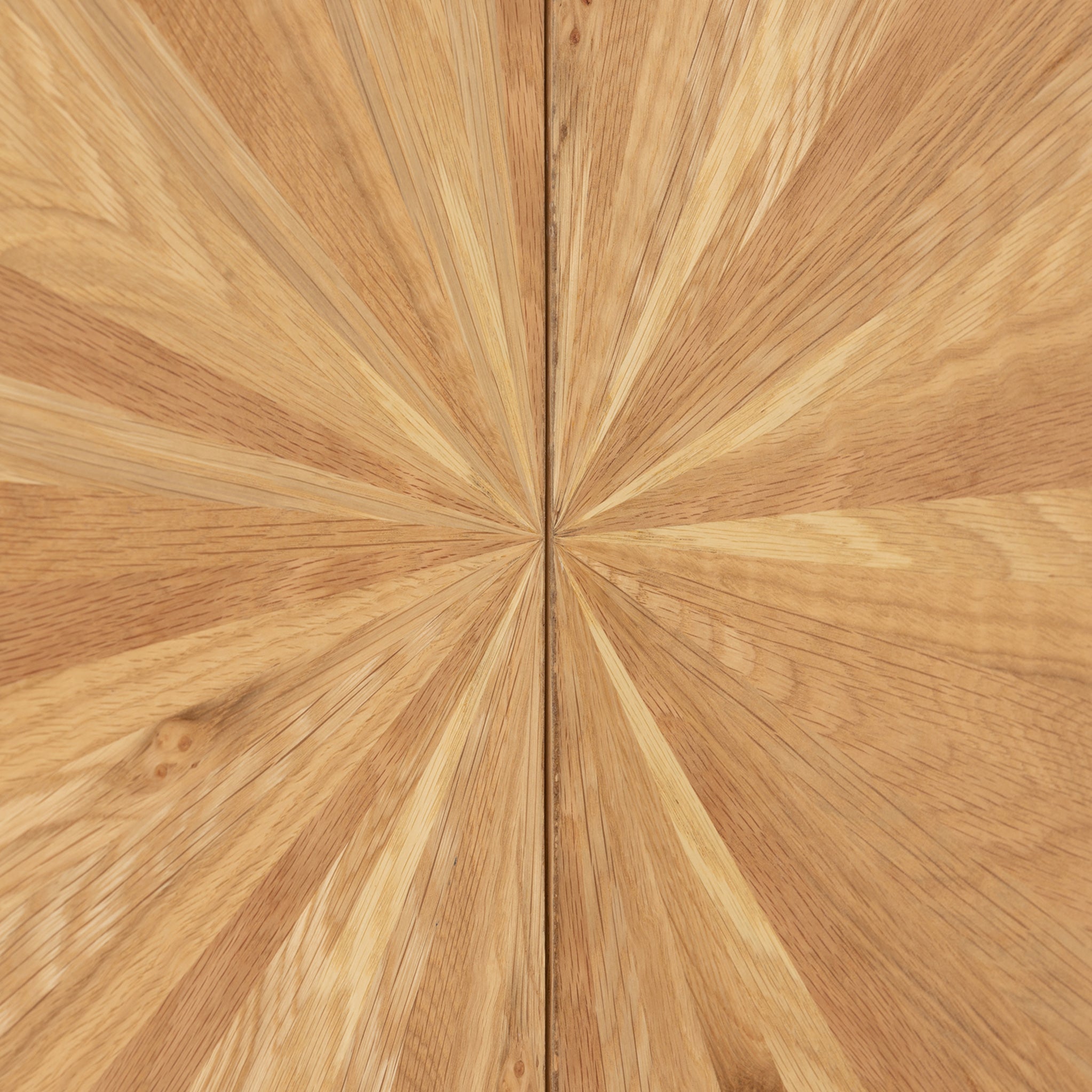 Buffet à 2 portes en chêne Sunburst