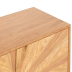 Buffet à 2 portes en chêne Sunburst