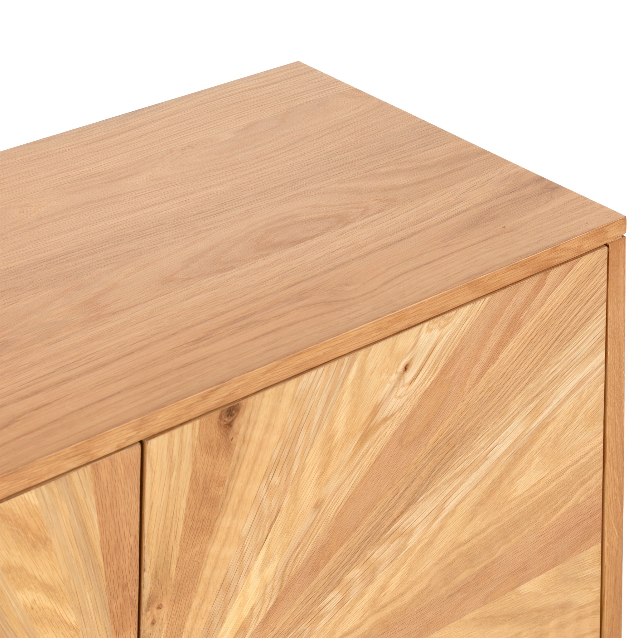 Buffet à 2 portes en chêne Sunburst