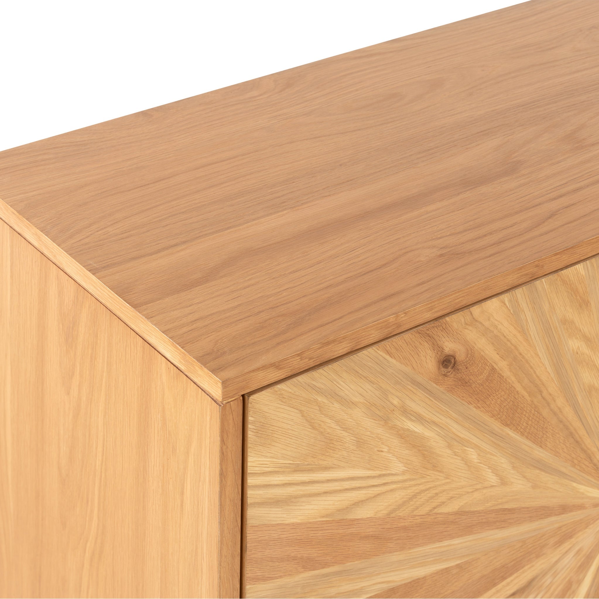 Buffet à 2 portes en chêne Sunburst