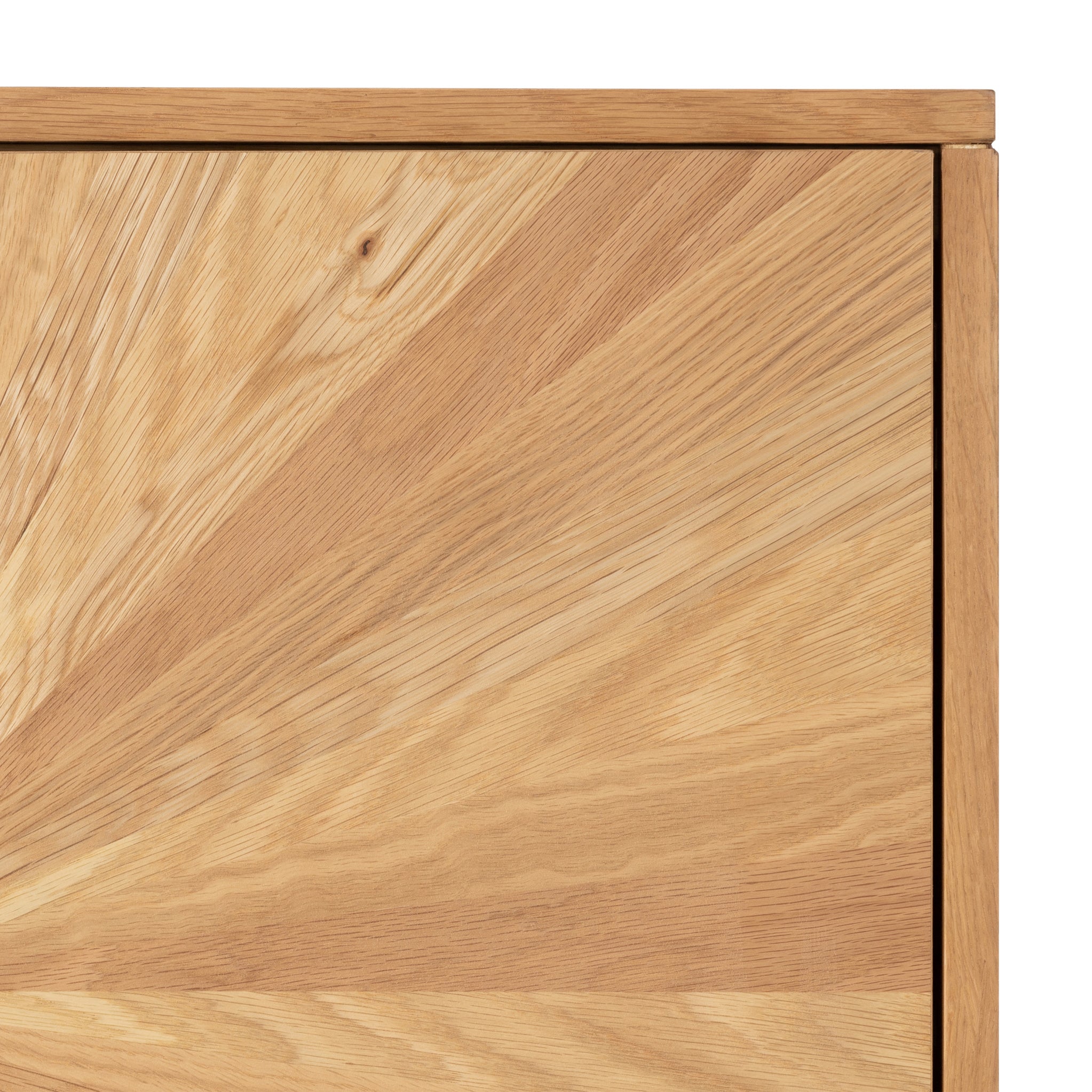 Buffet à 2 portes en chêne Sunburst