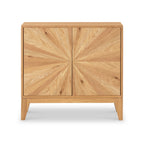 Buffet à 2 portes en chêne Sunburst