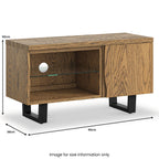Meuble TV Isaac Oak 90 cm