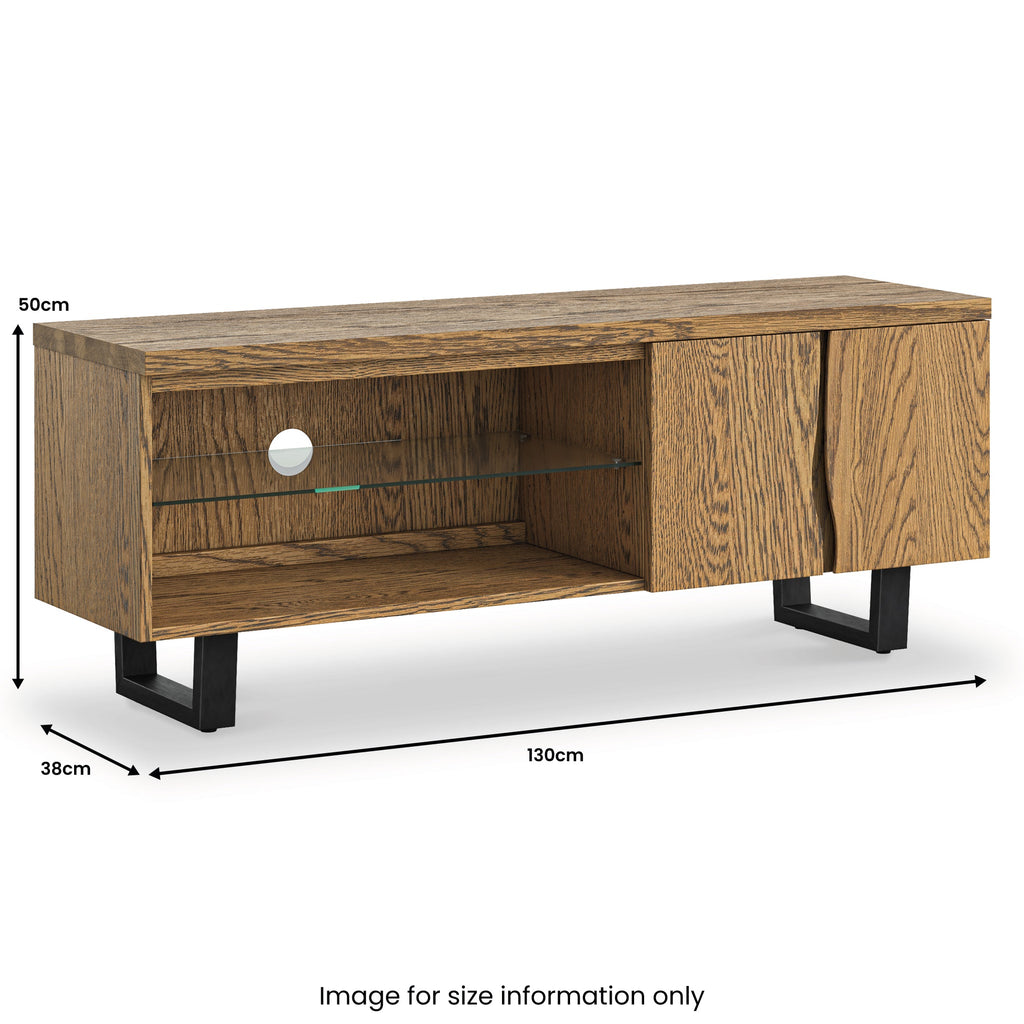 Meuble TV Isaac Oak 130 cm