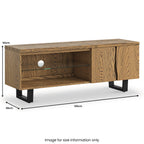 Meuble TV Isaac Oak 130 cm