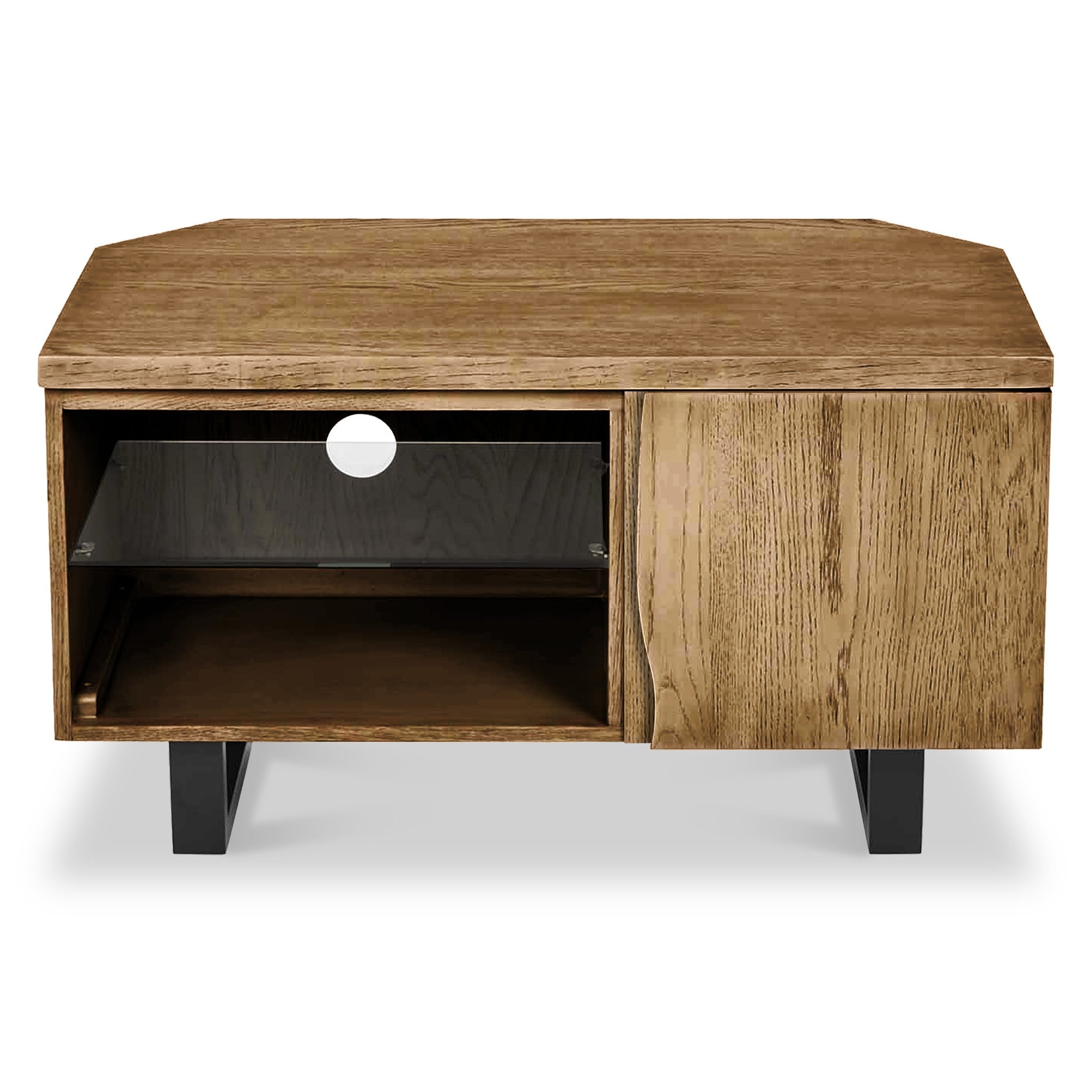 Meuble TV d'angle Isaac Oak 90 cm
