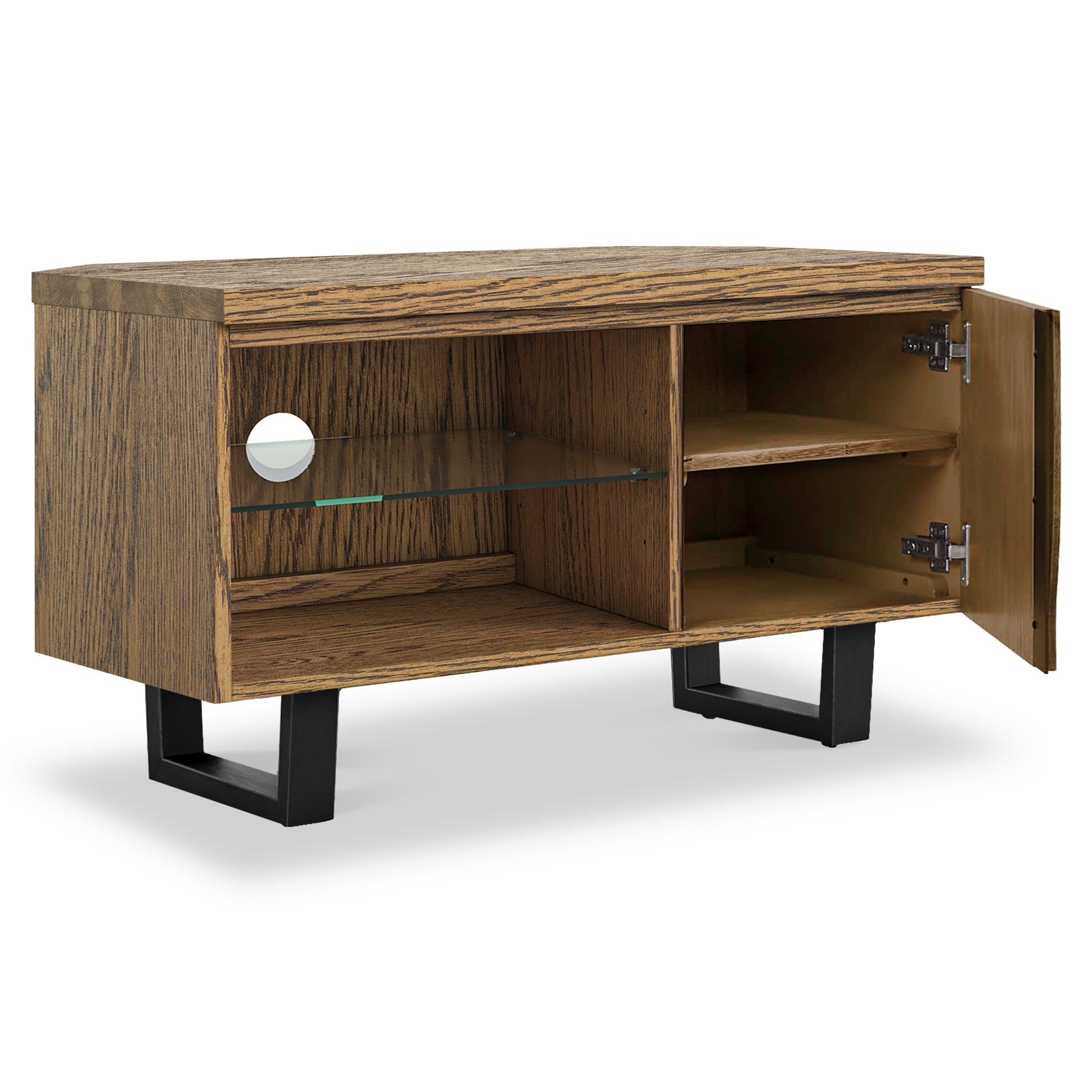 Meuble TV d'angle Isaac Oak 90 cm