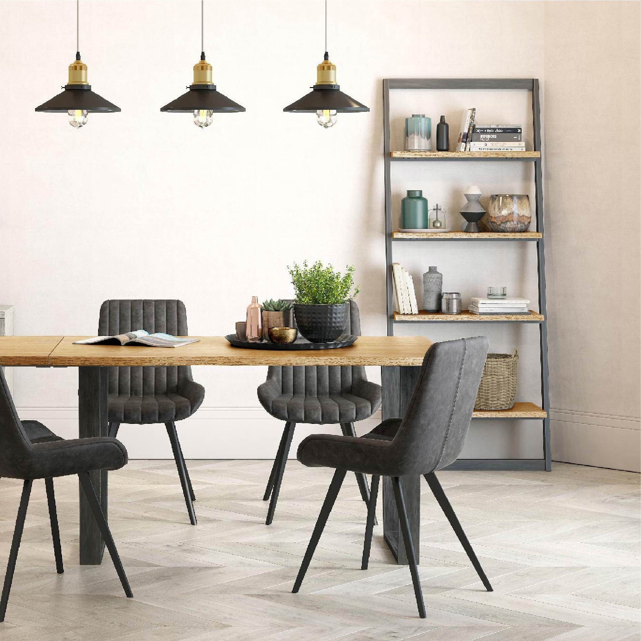 Bibliothèque échelle Isaac Oak