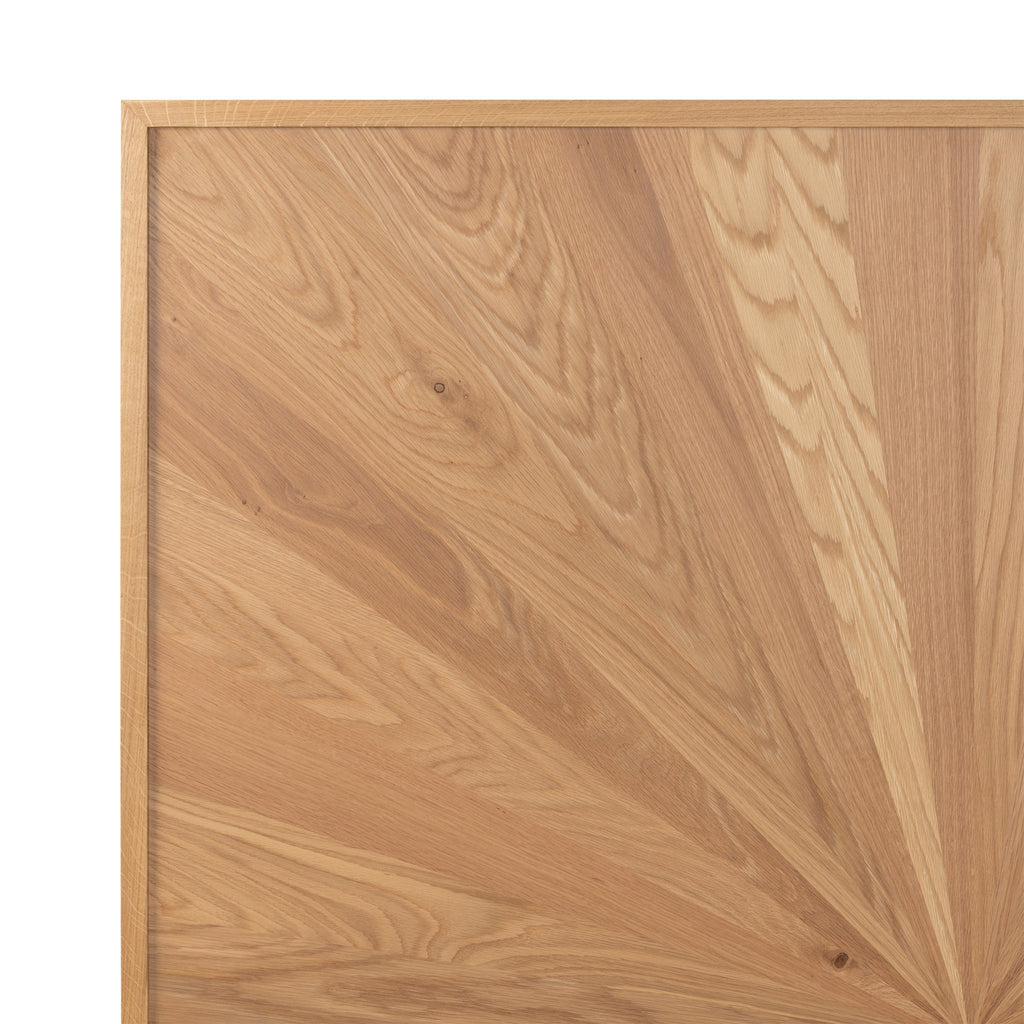 Cadre de lit en chêne Sunburst