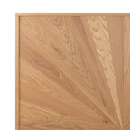 Cadre de lit en chêne Sunburst