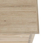 Commode Céline en chêne blanchi à 6 tiroirs