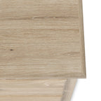 Commode haute Celine en chêne blanchi à 4 tiroirs