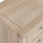 Commode haute à 5 tiroirs en chêne délavé Farrow