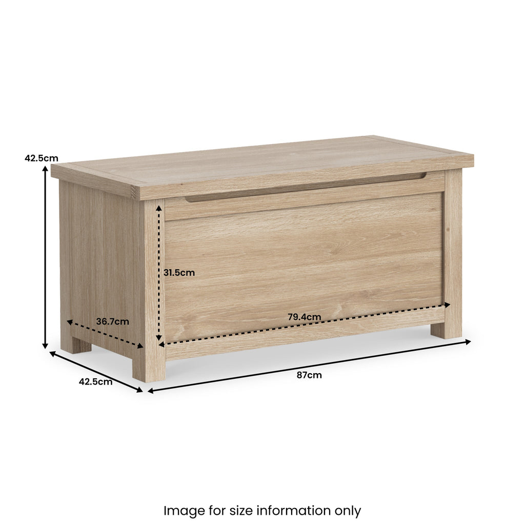 Coffre à couvertures Farrow Washed Oak