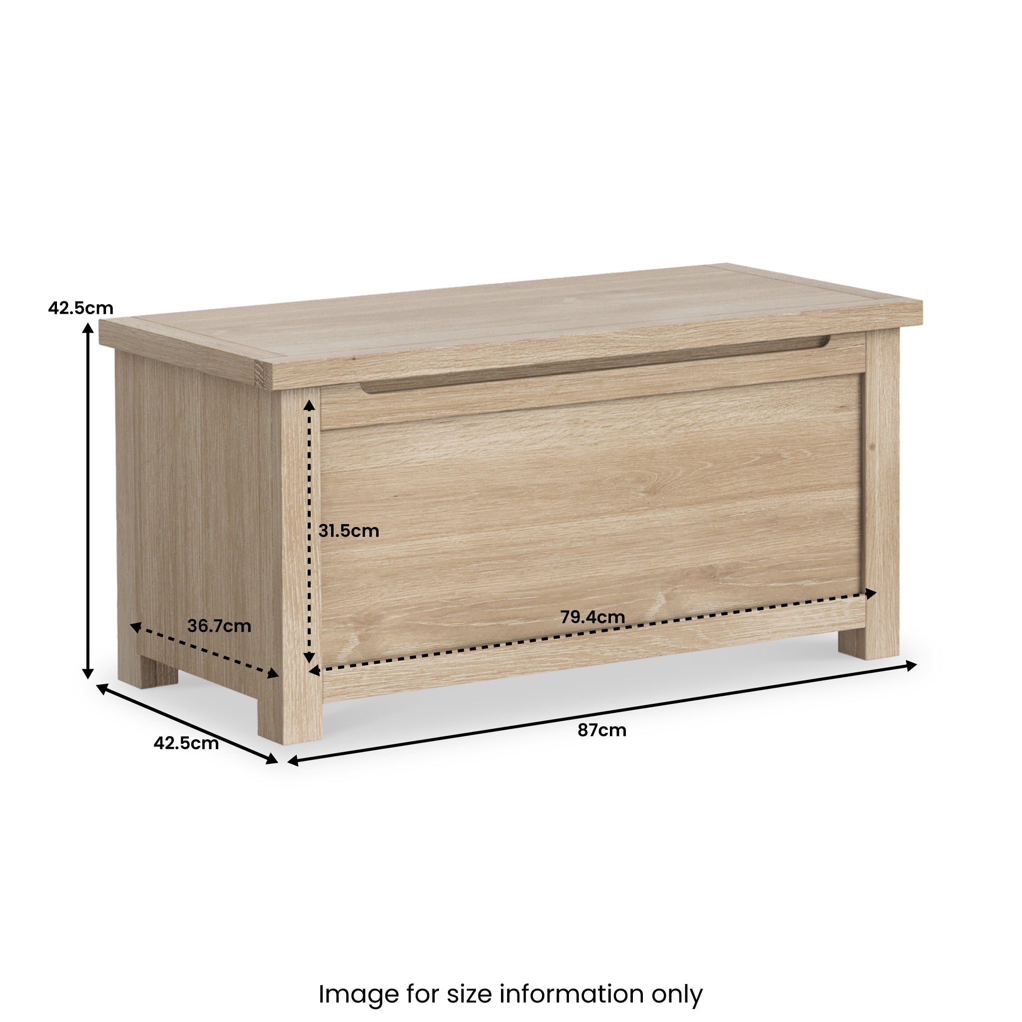 Coffre à couvertures Farrow Washed Oak