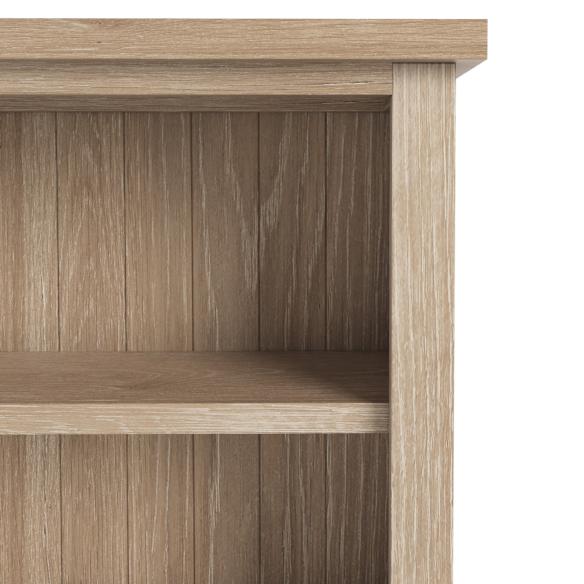 Grande bibliothèque en chêne délavé Farrow