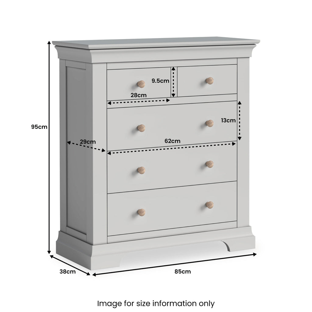 Commode Colette 2 en 3 tiroirs