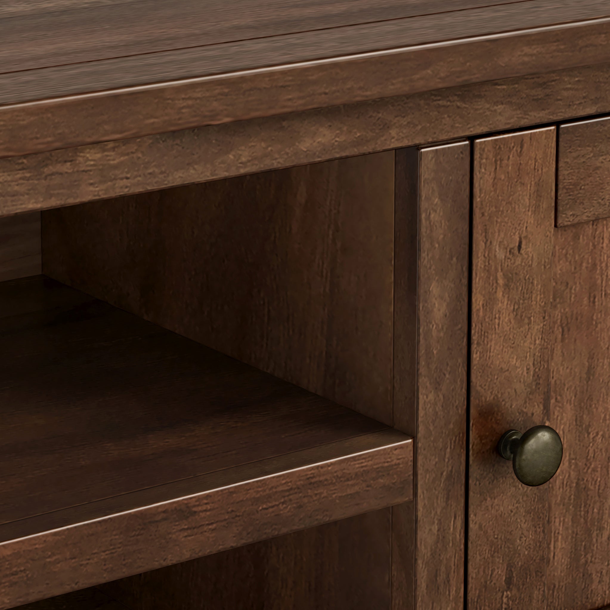 Meuble TV Duchy Acacia de 150 cm de large