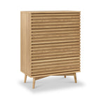 Commode Kari en chêne clair à 4 tiroirs