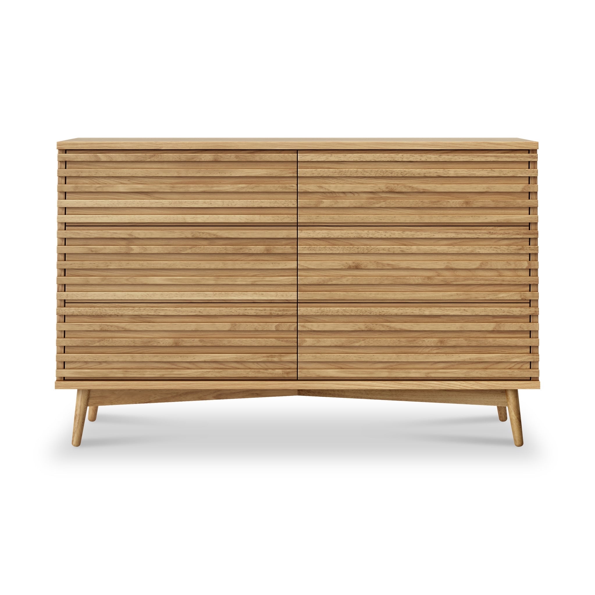 Commode Kari en chêne clair à 6 tiroirs