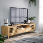 Meuble TV Kari en chêne clair extra large de 190 cm