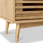 Meuble TV Kari en chêne clair extra large de 190 cm