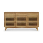 Buffet Kari en chêne clair, 3 portes et 3 tiroirs