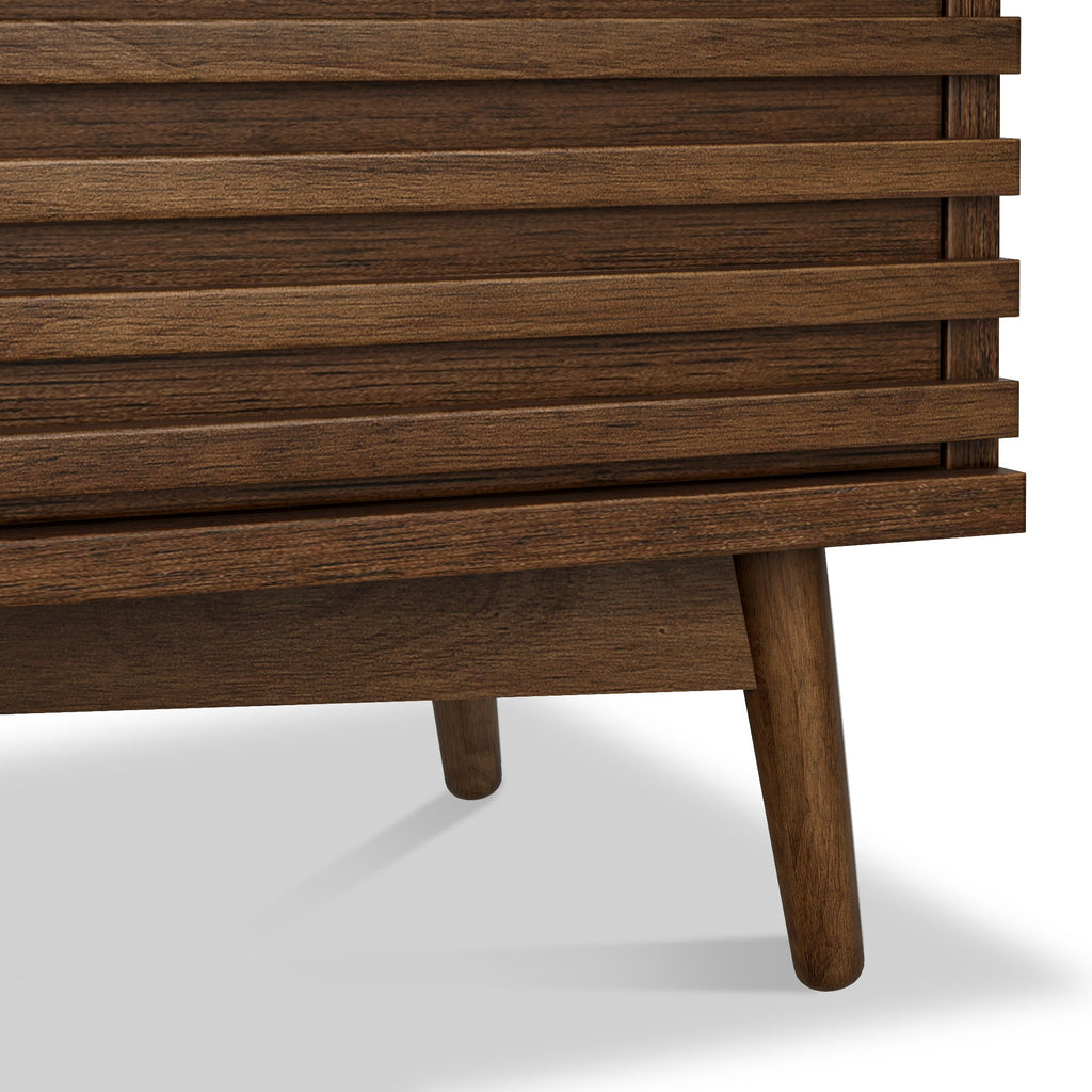 Commode Kari en chêne foncé à 4 tiroirs