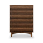 Commode Kari en chêne foncé à 4 tiroirs