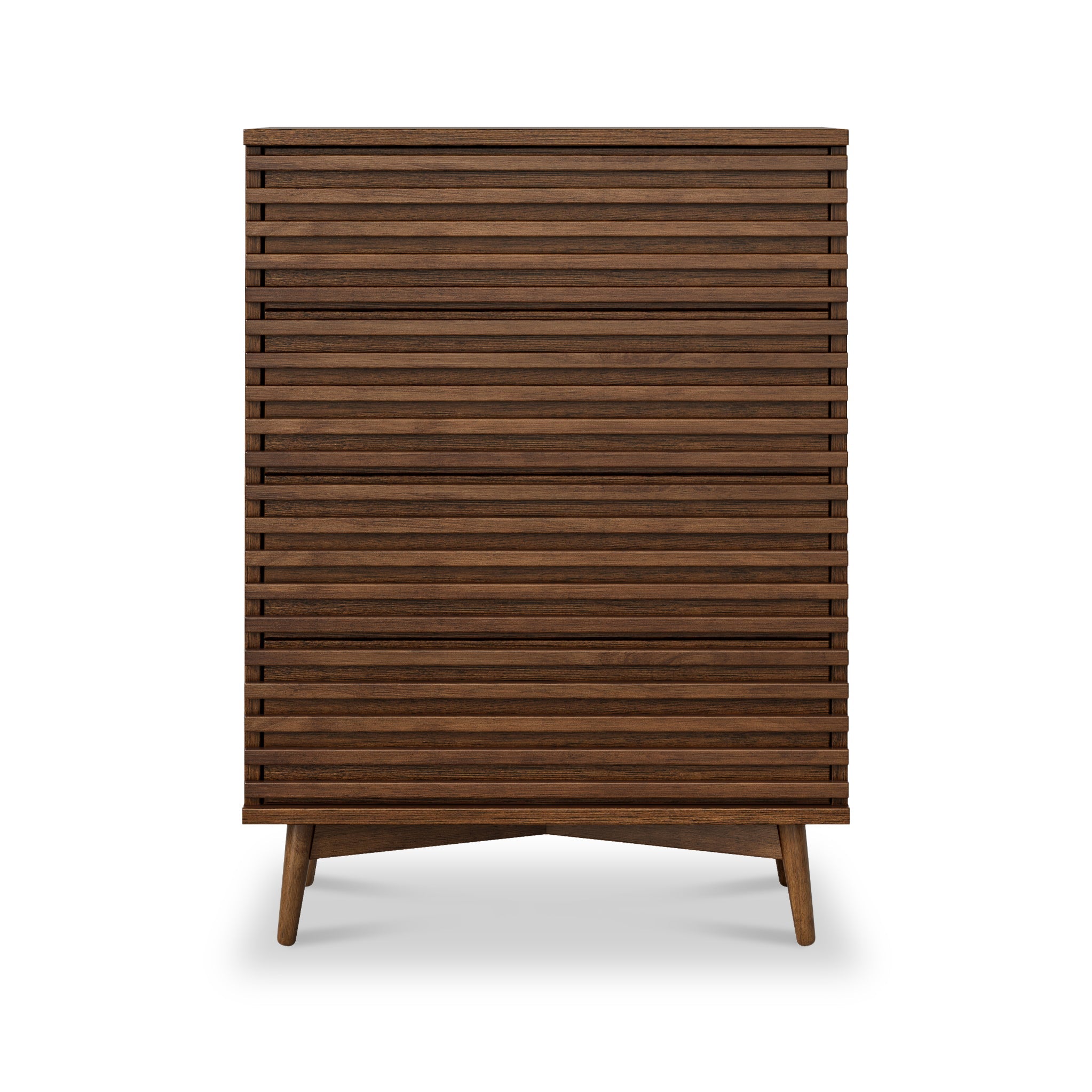 Commode Kari en chêne foncé à 4 tiroirs