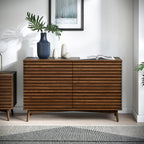 Commode Kari en chêne foncé à 6 tiroirs