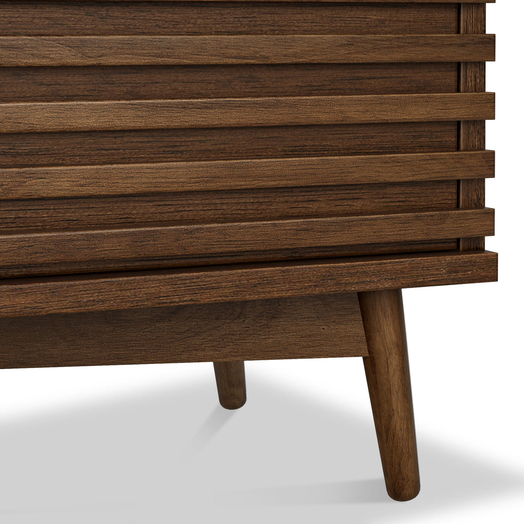 Commode Kari en chêne foncé à 6 tiroirs