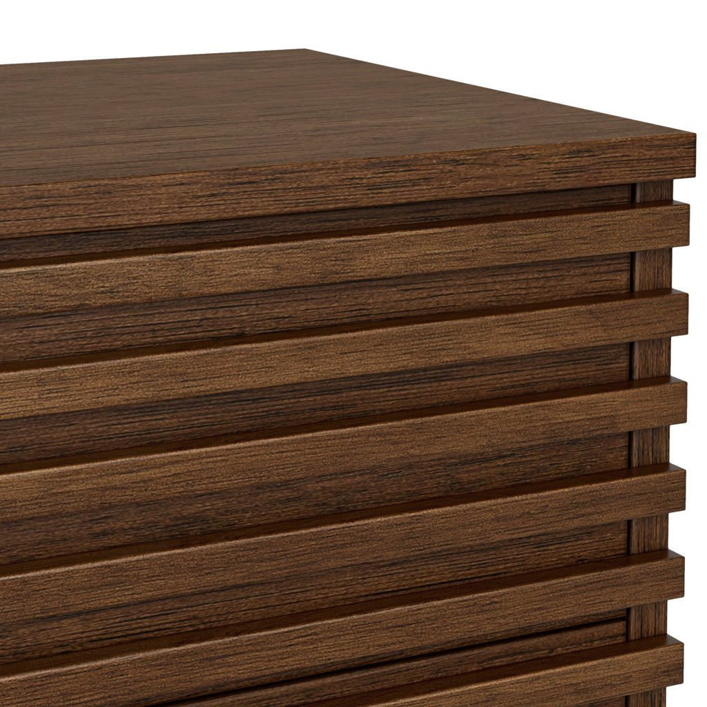 Commode Kari en chêne foncé à 6 tiroirs