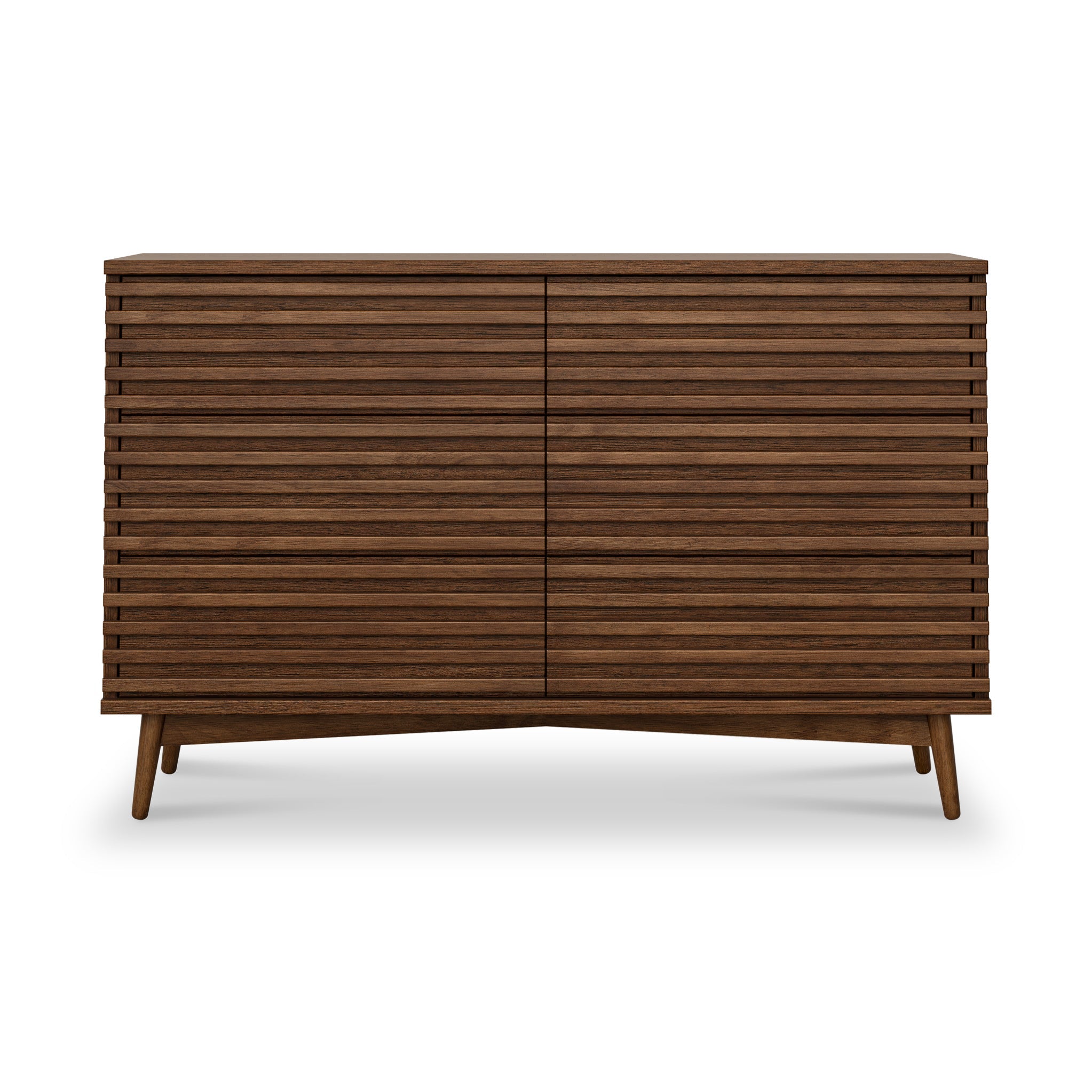 Commode Kari en chêne foncé à 6 tiroirs