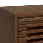 Meuble TV Kari en chêne foncé extra large de 190 cm