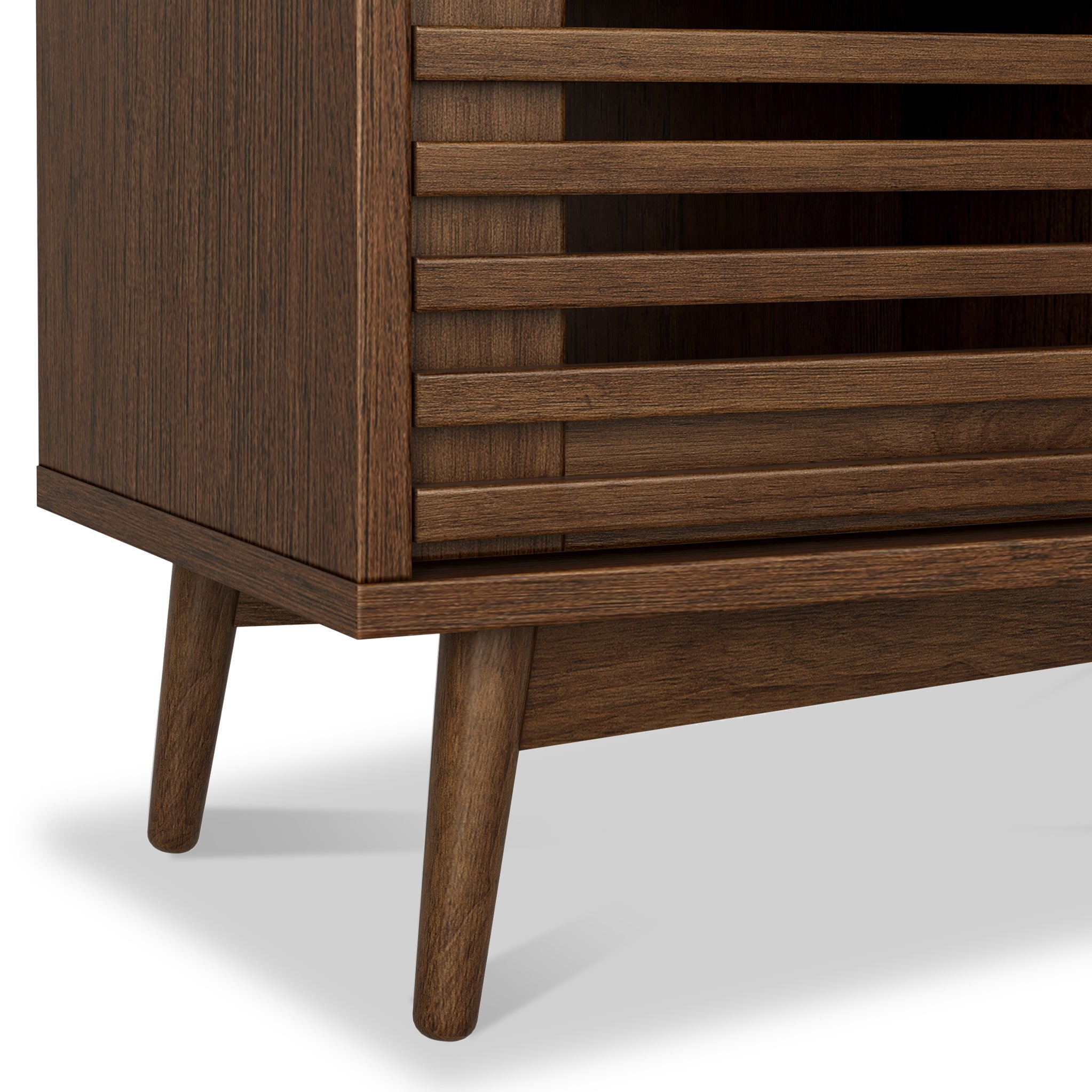 Meuble TV Kari en chêne foncé extra large de 190 cm